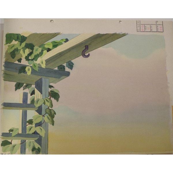 An "Andy Panda's Victory Garden" Production Background.