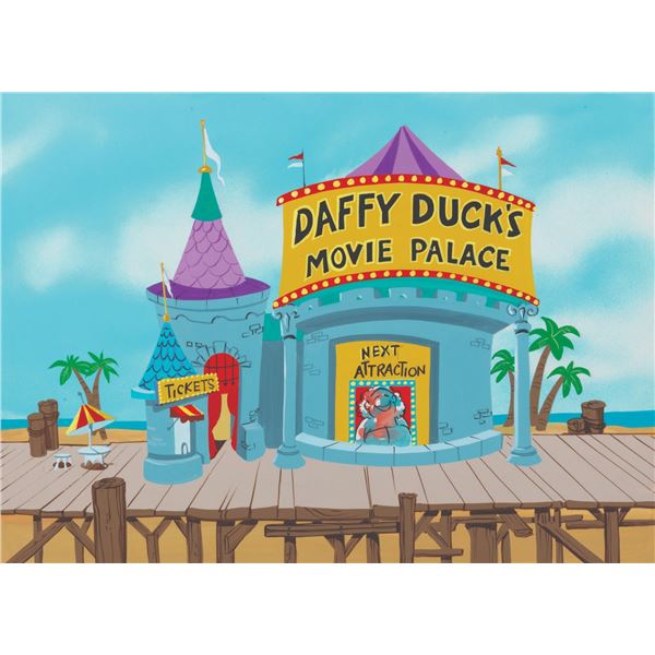 A "Daffy Duck's Fantastic Island" Production Background.