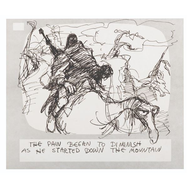 A "Wizards" Original Storyboard Drawing.