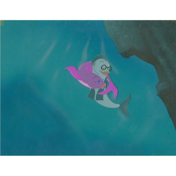 A "The Incredible Mr. Limpet" Production Cel & Background.