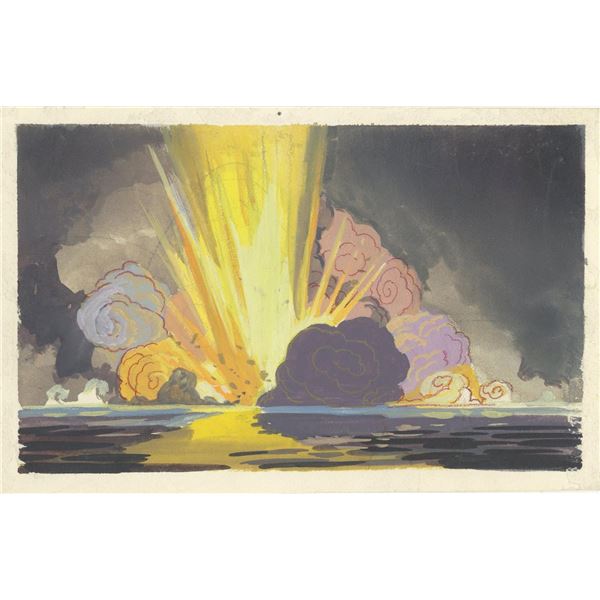 A Don Bluth Unproduced Film Color Key Concept Painting.