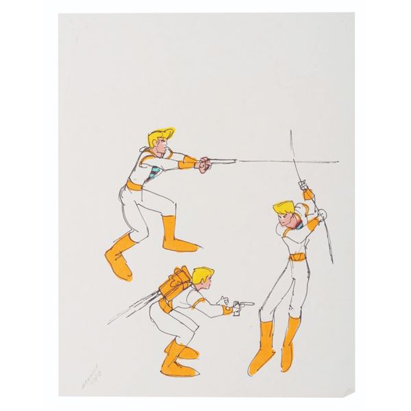 A "Space Ace" Original Model Drawing.