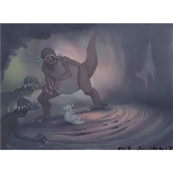 A "The Land Before Time" Color Key Concept Painting.