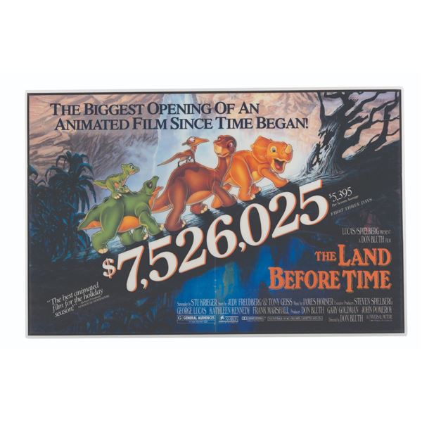 A "The Land Before Time" Magazine Ad Spread.