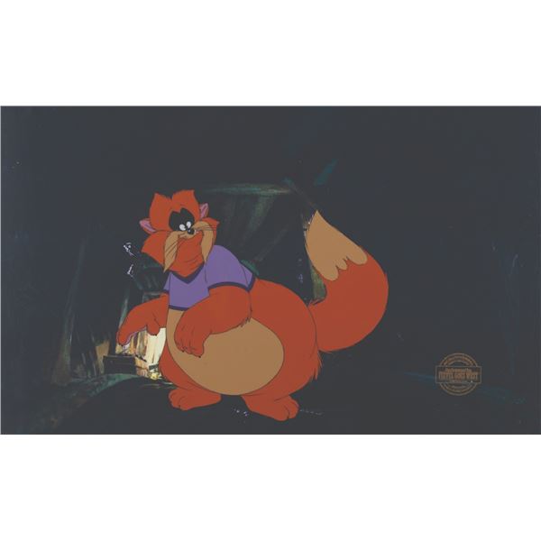 "An American Tail: Fievel Goes West" Production Cel & Spielberg Signature.