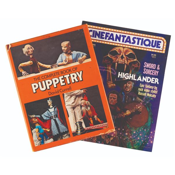 A Jim Henson Collection Cinefantastique Magazine and Puppetry Book.