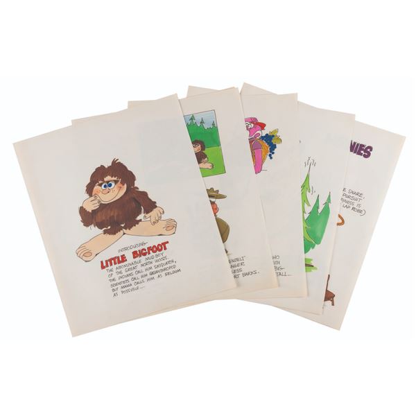 An Unproduced Jay Ward "Little Bigfoot" Pitch Book.