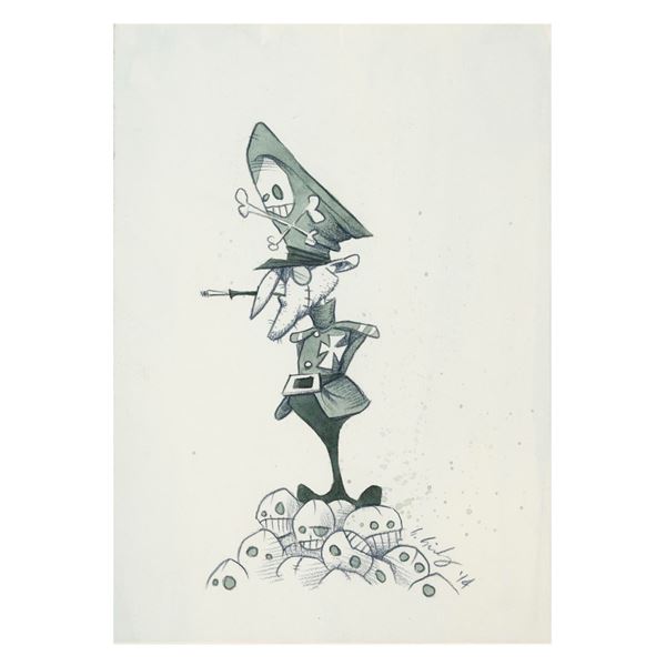 An Original Fearless Leader Illustration by Gris Grimly.