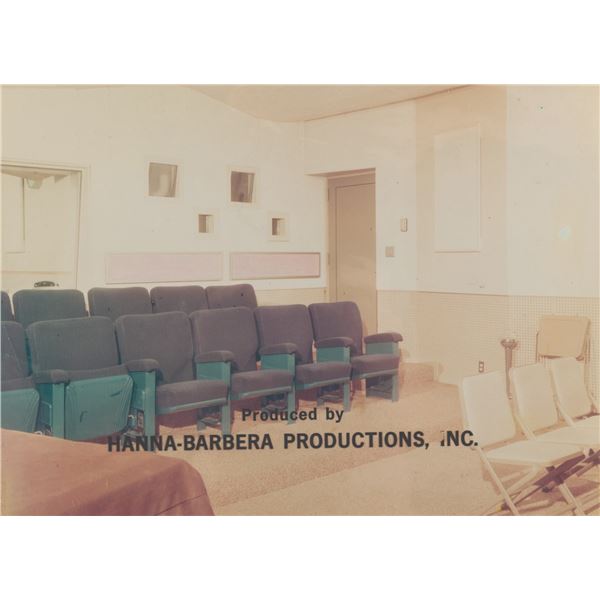 A Hanna-Barbera Title Cel & Screening Room Background.