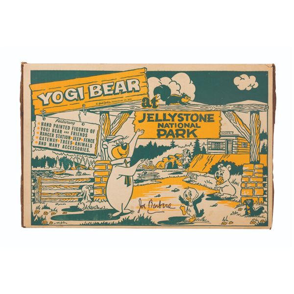 A Joe Barbera Signed Yogi Bear at Jellystone Park Playset.