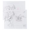 Image 1 : A Pair of "Batman: The Animated Series" Layout Drawings.