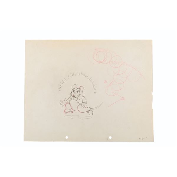 A "The Flying Mouse" Production Drawing.