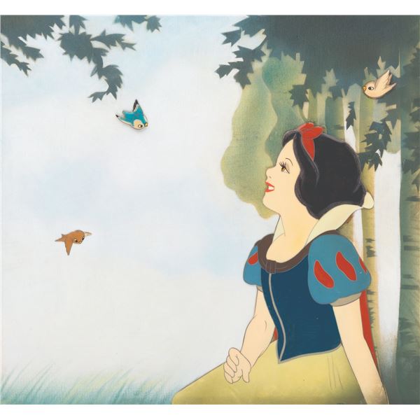 A "Snow White and the Seven Dwarfs" Original Production Cel.