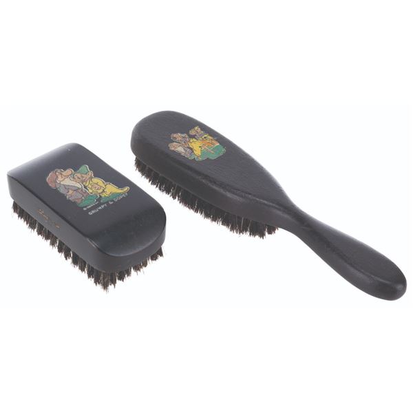 A Pair of "Snow White and the Seven Dwarfs" Brushes.
