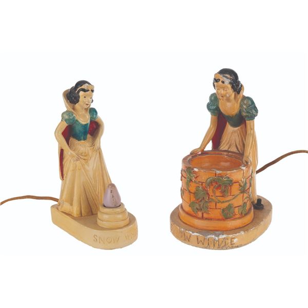 A Pair of La Mode "Snow White" Night Lights.
