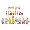 Image 1 : Three Rare "Snow White and Seven Dwarfs" Bisque Figurine Sets.