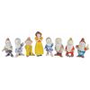 Image 4 : Three Rare "Snow White and Seven Dwarfs" Bisque Figurine Sets.