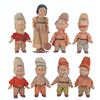 Image 1 : A "Snow White and the Seven Dwarfs" Doll Set by Knickerbocker.