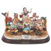 Image 1 : A "Snow White and the Seven Dwarfs" Having Dinner Capodimonte Sculpture.