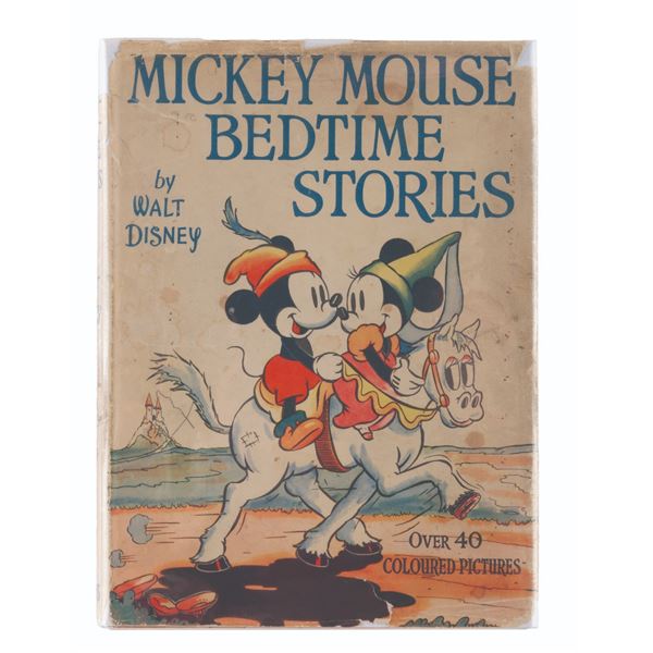 A Rare Mickey Mouse Bedtime Stories with Dust Jacket.