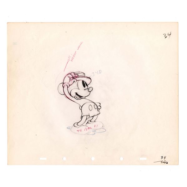 A “Society Dog Show" Mickey Mouse Production Drawing.