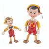 Image 1 : A Pair of Wooden "Pinocchio" Dolls.
