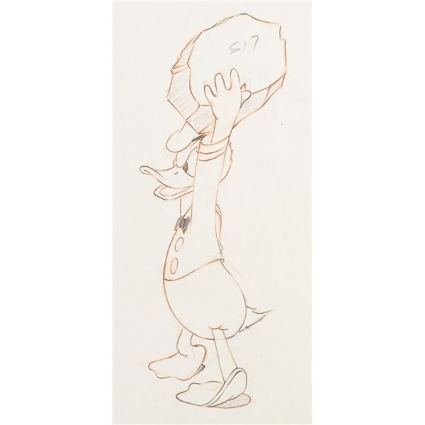 A "Timber" Donald Duck Production Drawing.