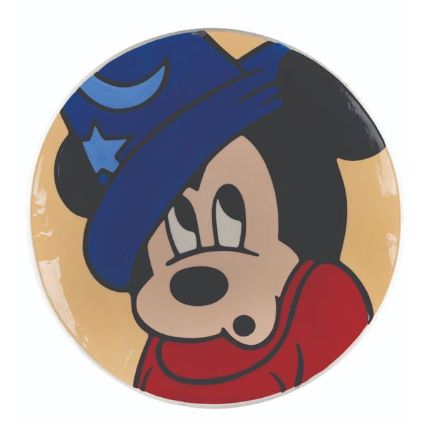A "Fantasia" Sorcerer Mickey Charger Plate.