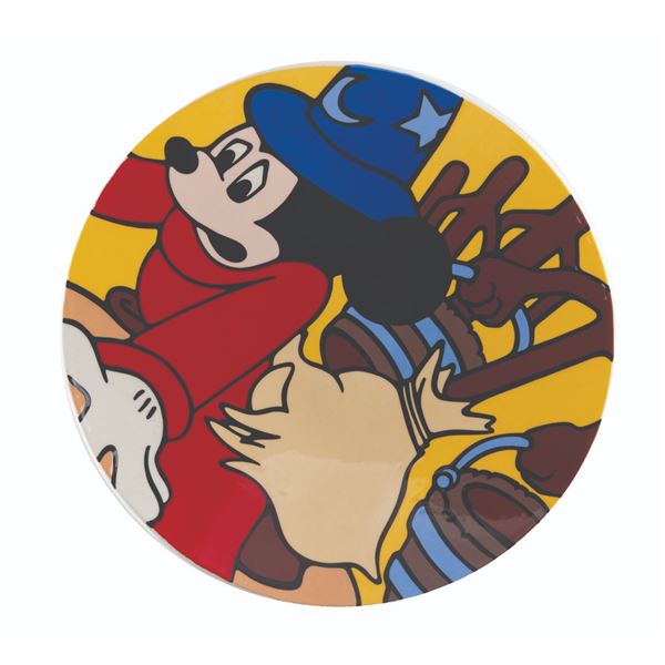 A Sorcerer's Apprentice Mickey Charger Plate.