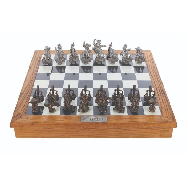 A Pewter "Fantasia" Chess Set.