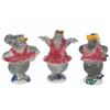 Image 6 : Three Vernon Kilns "Fantasia" Hippo Figurines.