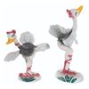 Image 1 : A Pair of Vernon Kilns "Fantasia" Ostrich Figurines.