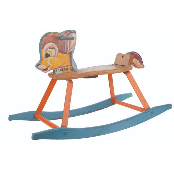 A Rare "Bambi" Rocking Horse.