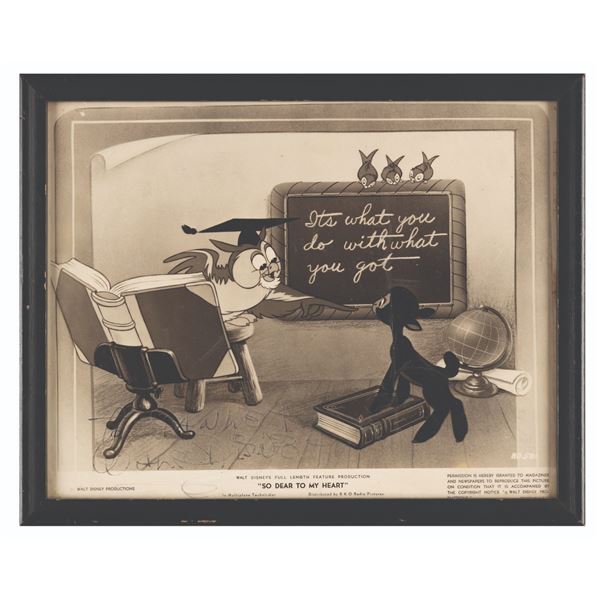 A Walt Disney Signed "So Dear to My Heart" Publicity Photo.