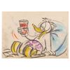 Image 1 : A "Bee at the Beach" Donald Duck Storyboard Panel.