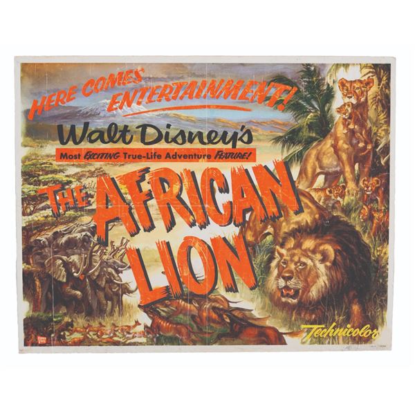 A "The African Lion" Half-Sheet.