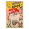 Image 1 : A Walt Disney's "Music Land" One-Sheet.