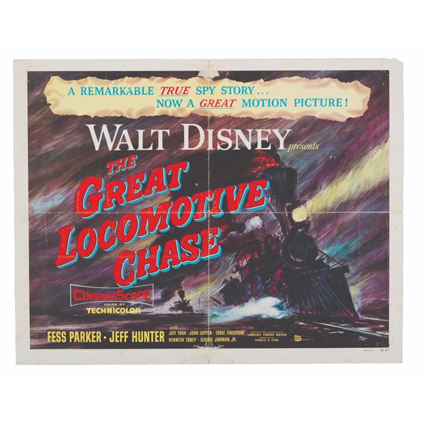 A "The Great Locomotive Chase" Half-Sheet.