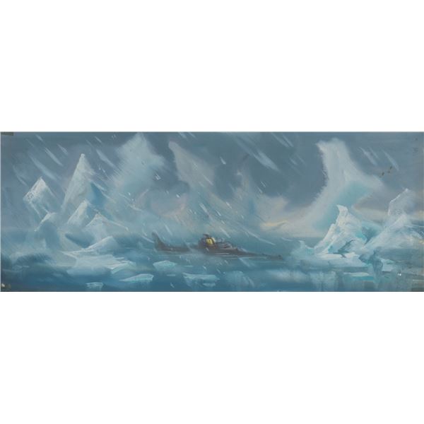 A "20,000 Leagues Under The Sea" Arctic Scene Concept Painting.