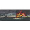 Image 1 : A "20,000 Leagues Under The Sea" Ship Exploding Concept Painting.