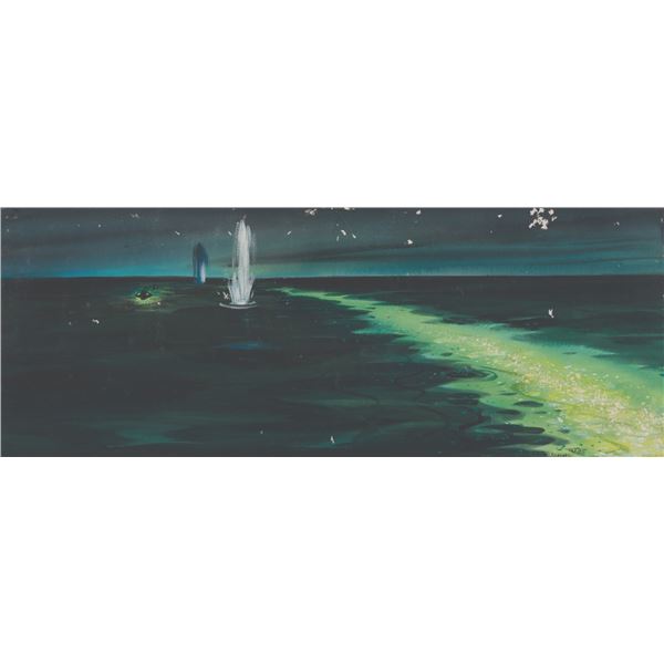 A "20,000 Leagues Under The Sea" Nautilus Concept Painting.