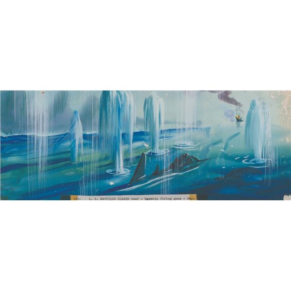 A "20,000 Leagues Under The Sea" Nautlilus Attack Concept Painting.