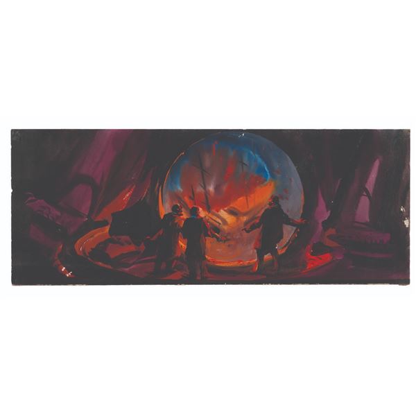 A "20,000 Leagues Under the Sea" Nautilus Attack Concept Painting.