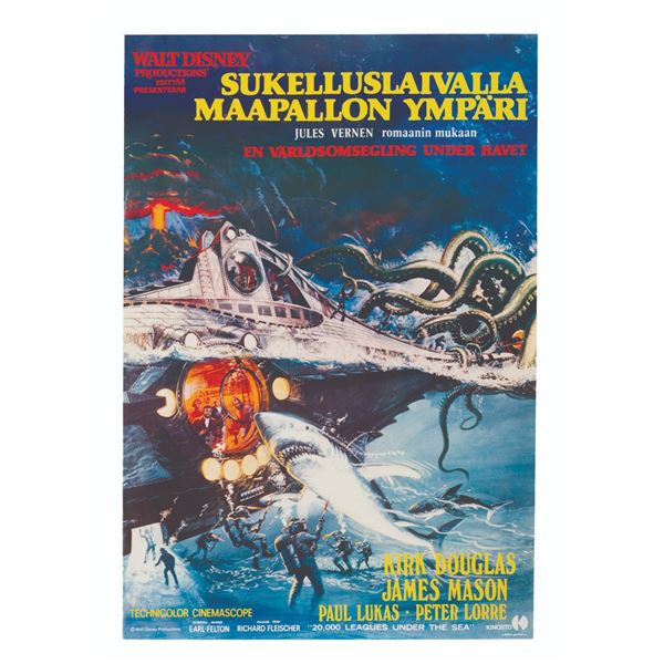 A "20,000 Leagues Under the Sea" Finnish Poster.