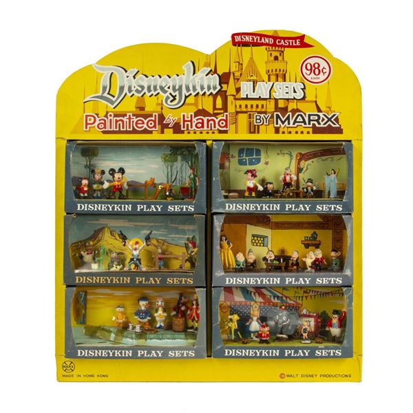 A First Series Disneykins Play Set Store Display by Marx.