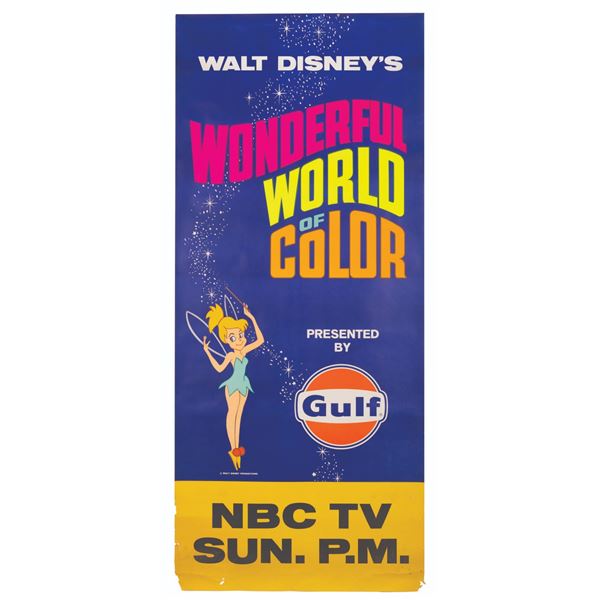 A "Walt Disney's Wonderful World of Color" Advertising Poster.