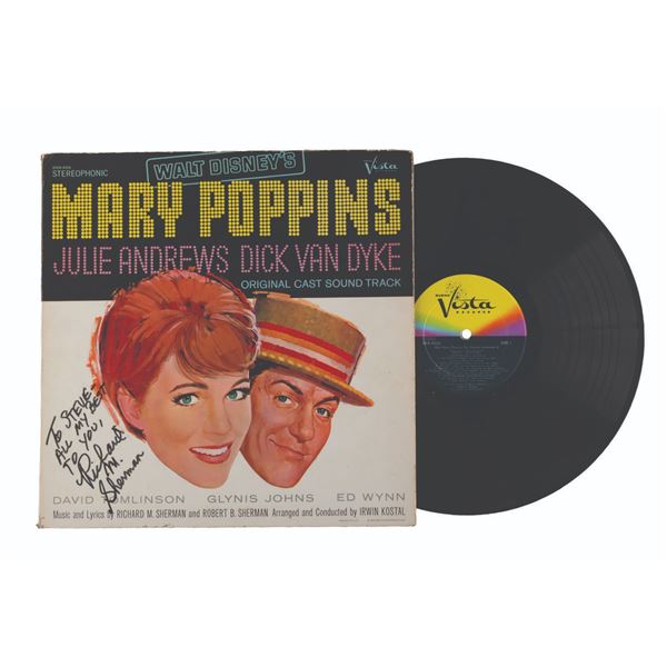 A Richard Sherman Signed "Mary Poppins" Soundtrack Album.