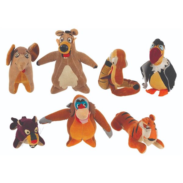 A Rare Complete Set of Gund "The Jungle Book" Dolls.