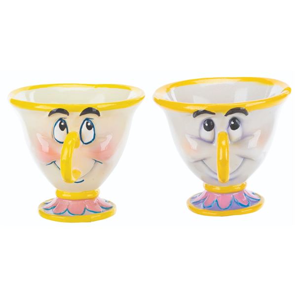 A Pair of "Beauty and the Beast" Disney Store Display Figures.