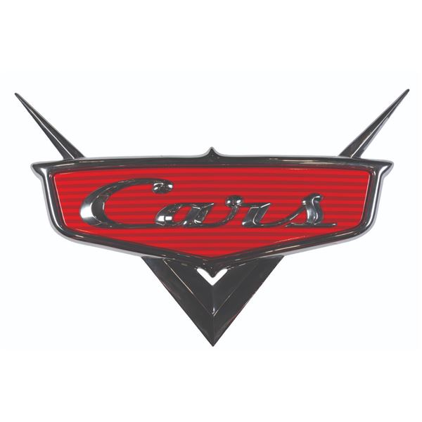 A Disney Store "Cars" Logo Sign.